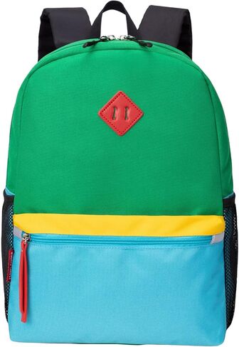 HawLander Little Kids Backpack for Boys or Girls, Toddler School Bag Fits 3 to 6 years old, D Green Blue, 15 Inch in Saudi Arabia