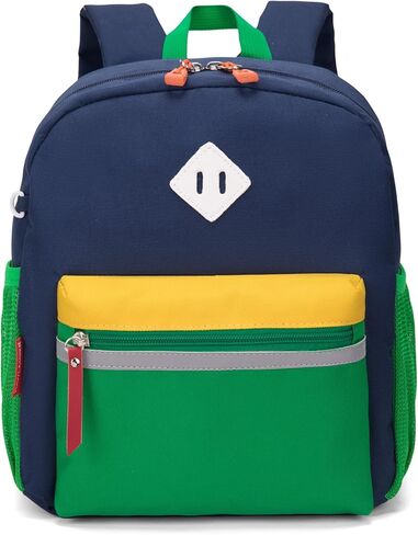 HawLander Little Kids Backpack for Boys or Girls, Toddler School Bag Fits 3 to 6 years old, D Green Blue, 15 Inch in Saudi Arabia