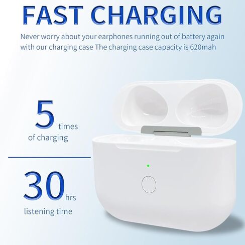حافظة شحن لاسلكية لجهاز Airpod 3rd، استبدال علبة الشاحن مع زر المزامنة، استبدال علبة الشاحن من النوع C مع منفذ شحن من النوع C، لا تتضمن سماعات الأذن in Kuwait