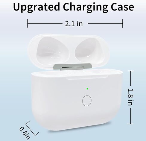 حافظة شحن لاسلكية لجهاز Airpod 3rd، استبدال علبة الشاحن مع زر المزامنة، استبدال علبة الشاحن من النوع C مع منفذ شحن من النوع C، لا تتضمن سماعات الأذن in Kuwait