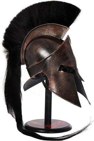 King Leonidas Spartan Armor Helmet | Ancient Warrior 300 Movie Spartan Helmet for LARP and Cosplay | Halloween Costume for Men in Saudi Arabia