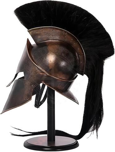 King Leonidas Spartan Armor Helmet | Ancient Warrior 300 Movie Spartan Helmet for LARP and Cosplay | Halloween Costume for Men in Saudi Arabia