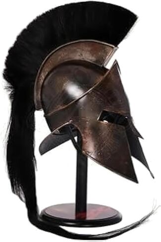 King Leonidas Spartan Armor Helmet | Ancient Warrior 300 Movie Spartan Helmet for LARP and Cosplay | Halloween Costume for Men in Saudi Arabia