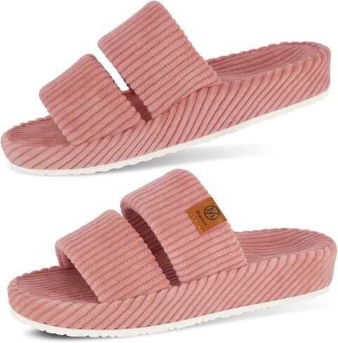 Arch Support Slippers for Women with Memory Foam Orthopedic Slippers for Plantar Fasciitis Orthotic Open Toe House Shoes Indoor Outdoor Rubber Sole in Saudi Arabia