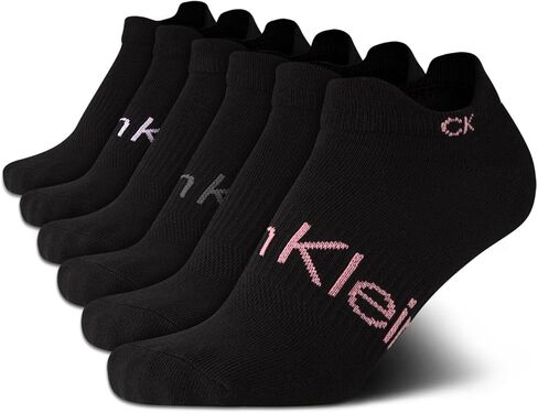 Calvin Klein Men's No Show Socks - 6 Pack Performance Cushion Tab Low Cut for Sneakers Loafers Boat Shoes Size: Size in Saudi Arabia