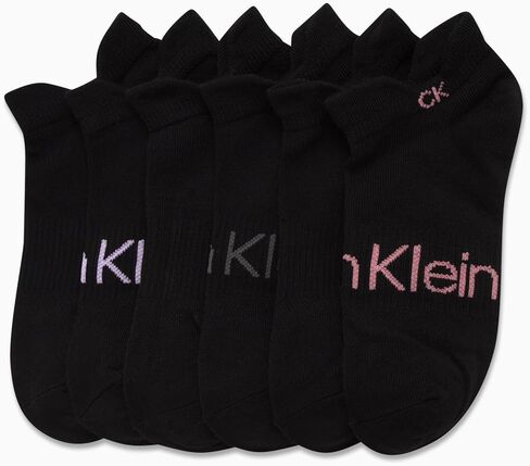 Calvin Klein Men's No Show Socks - 6 Pack Performance Cushion Tab Low Cut for Sneakers Loafers Boat Shoes Size: Size in Saudi Arabia