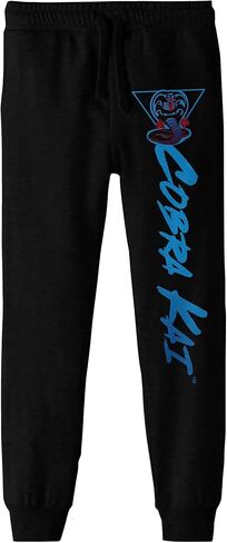 Bioworld Cobra Kai Vertical Logo Youth Black Graphic Jogger Pants in Saudi Arabia