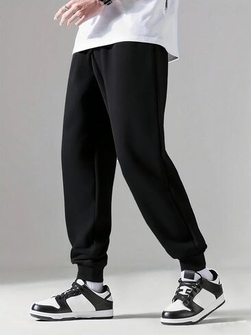 1 Piece Boys' Teenage Retro Casual Street Style ' Stylish Casual Comfortable Fleece-Lined Jogger Pants for Workout in Saudi Arabia