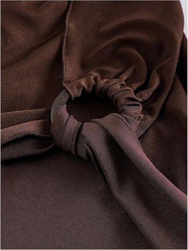 Verdusa Women's Plus Size Western Y2k Metal Tie Wrap Long Skirts Vintage Asymmetrical Flowy Skirt in Saudi Arabia