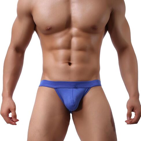 Men's Modal High-leg Opening Briefs Pouch Bikini Underpanty for Men in Saudi Arabia