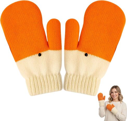 قفازات الإوز السخيفة، قفازات دافئة ومريحة للشتاء، تصميم ممتع للأنشطة الخارجية، مادة ناعمة لشعور مريح in Kuwait