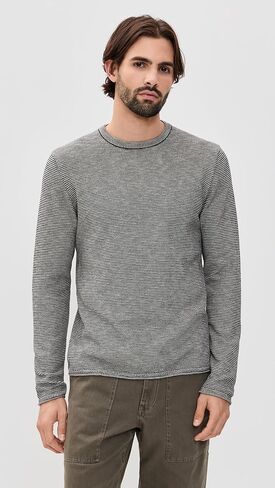 Billy Reid Men's Tuck Stripe Crew in Saudi Arabia
