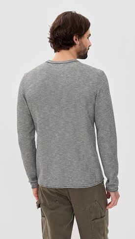 Billy Reid Men's Tuck Stripe Crew in Saudi Arabia