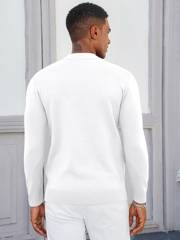 Runcati Mens Mock Turtleneck Pullover Slim Fit Casual Basic Thermal Knit Sweater Lightweight Long Sleeve Pullover Tee in Saudi Arabia