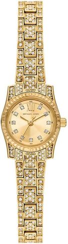Michael Kors Women's Lexington Three-Hand Gold-Tone Stainless Steel Watch (Model: MK4980) in Saudi Arabia