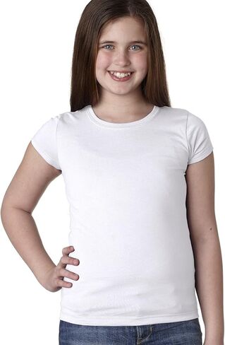 Next Level Girls Princess T-Shirt - White - L - (Style # N3710 - Original Label) in Saudi Arabia