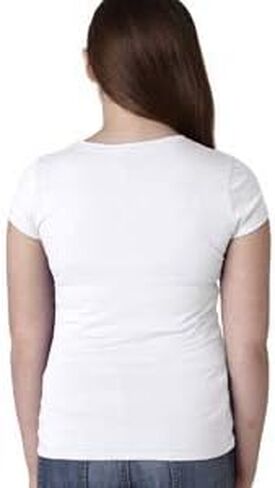 Next Level Girls Princess T-Shirt - White - L - (Style # N3710 - Original Label) in Saudi Arabia