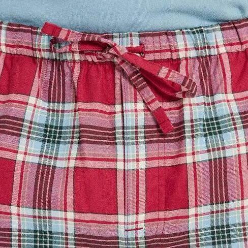 Life is Good. Men's Check Pattern Classic Sleep Pant, Adirondack Red in Saudi Arabia