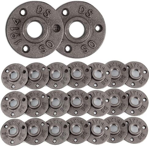 20 حزمة 1/2 بوصة منفذ جانبي بأربعة اتجاهات، تجهيزات أنابيب حديد الزهر الصناعية، وصلة تركيب متقاطعة بأربعة اتجاهات، تجهيزات أنابيب صناعية مصبوبة لرفوف تزيين الأثاث بنفسك in Kuwait