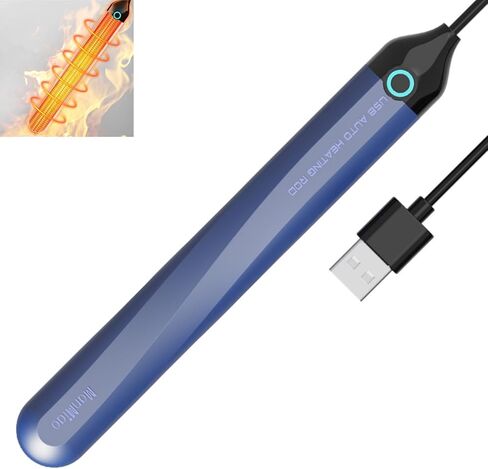 USB Space Heater Pad Stick Automatic Temperature Control 46℃ Heating Uniform Toys Warmer Cable Length 2.3ft (Purple) in Kuwait