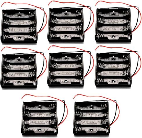 JWISLAND (Pack of 50) CR2032 Battery Holder Coin Cell Battery Holder, CR2032 Battery Holder with Switch, 2 x 3V Coin Cell Holder CR2032 Battery Holder Case with Leads ON-Off Switch in Saudi Arabia