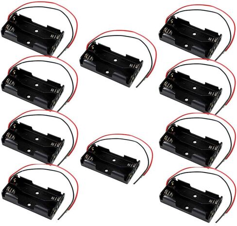 JWISLAND (Pack of 50) CR2032 Battery Holder Coin Cell Battery Holder, CR2032 Battery Holder with Switch, 2 x 3V Coin Cell Holder CR2032 Battery Holder Case with Leads ON-Off Switch in Saudi Arabia
