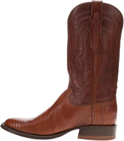 Tony Lama Mens Kirtland 12 Inch Lizard Round Toe Dress Boots Mid Calf - Brown - Size 9.5 EE in Saudi Arabia