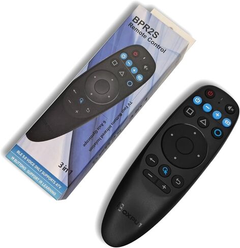 BPR2S Plus Air Mouse Remote Control Bluetooth Voice Remote Control 2.4G RF Remote with USB Receiver 6 Axis Gyroscope Support IR Learning TV 4 Keys IR Isolation for Android TV Box TV Stick in Saudi Arabia