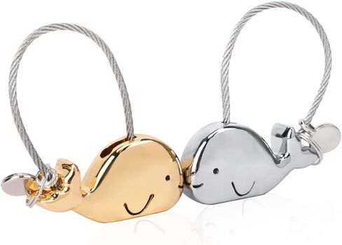 iSuperb 1 Pair Giraffes Couple Keychains Valentine Gift Love Token with Gift Box in Kuwait