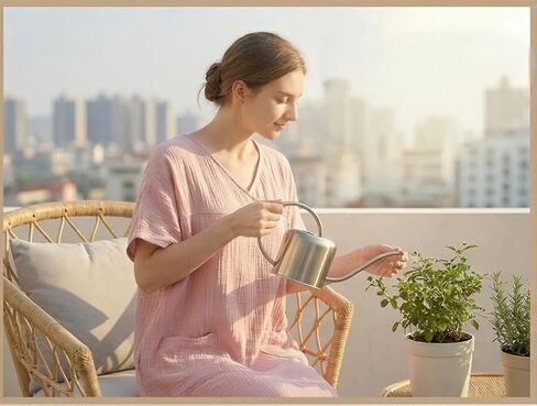 قمصان نوم نسائية بجيوب من القطن الناعم المريح وخفيف الوزن وأكمام قصيرة للسيدات in Saudi Arabia