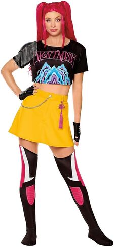 زي Spirit Halloween KPop Demon Hunters Adult Mira، مرخص رسميًا، زي Pop Idol الكوري، راقص رئيسي in Kuwait