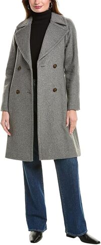 Brooks Brothers womens Wool Blend Double-breasted Belted Coat in Saudi Arabia