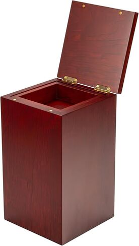Solid Cherry Wood Cremation Urn for Adult Human Ashes Male Female. Large Wooden Urn. 250 Cubic inches. Burial and Funeral. Decorative Urns. Wooden Box and Casket in Kuwait