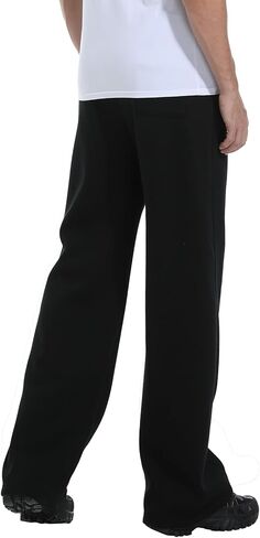 Sweatpants for Tall Men, Big and Tall Size, Men's Extra Long Inseam, Mens Casual Fit Loose Drawstring Black Pants in Saudi Arabia