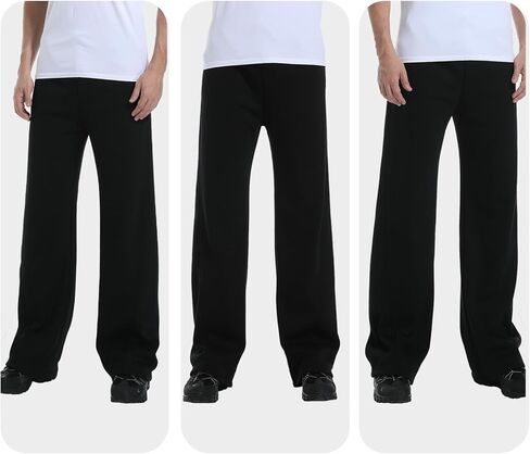 Sweatpants for Tall Men, Big and Tall Size, Men's Extra Long Inseam, Mens Casual Fit Loose Drawstring Black Pants in Saudi Arabia