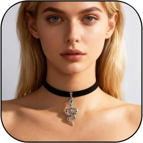 Black Slip Chain Choker Necklaces for Women Men Adjustable Stainless Steel Cuban Lariat Y-Necklace Gothic Punk Emo Collar Jewelry Accessories in Saudi Arabia