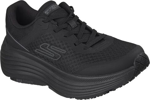 Skechers Men's Engineered Mesh Slip Resistant Max Cushioning Endeavour Lace Up Food Service Shoe in Saudi Arabia