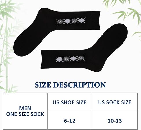 COOVAN Mens Dress Socks Bamboo Rayon Crew Business 6 Pairs Soft Thin Lightweight Socks for Men in Saudi Arabia