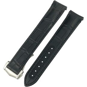 ل أوميغا غواص 300 أكوا تيرا AT150 جلد البقر حزام جلد طبيعي حزام الساعات 19 مللي متر 20 مللي متر 21 مللي متر 22 مللي متر منحني نهاية حزام (استيك) ساعة in Kuwait