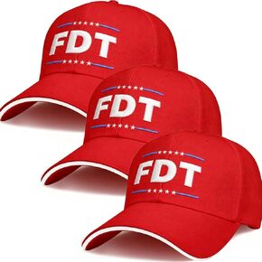 3 Pcs FDT Hat for Men Women, Cotton Embroidered Adjustable Baseball Cap, Unisex Classic Dad Trucker Hat in Kuwait