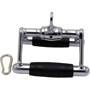 شريط سحب LAT، شريط ضغط دوار للأسفل، حبل ثلاثي الرؤوس، مرفق كابل بمقبض مزدوج على شكل حرف D لتدريبات القوة، ملحقات آلة الكابلات مع مقابض مطاطية in Kuwait