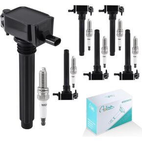 6PCS UF305 Ignition Coil Pack/LZTR5AGP Spark Plugs 3.3L 3.8L For Jeep Wrangler 07-11,Chrysler Pacifica 05-08,Town/Country 01-10,Voyager 01-03,Dodge Caravan 01-07,Grand Caravan 01-10,VW Routan 09-10 V6 in Kuwait