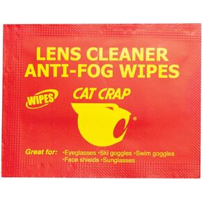 EK Cat Crap Anti-Fog Wipes 25 Count | Effectively Prevent Fogging on Bike Goggles, Helmets & Eyewear | Instant Clear Vision for Cycling, Sports & Outdoor Activities | Portable, Easy-to-Use Anti-Fog So in Saudi Arabia