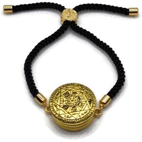 سوار ختم رؤساء الملائكة السبعة مع زر كبس يحمل 72 اسم الله، تعويذة حماية روحية قابلة للتعديل، يناسب أختام الملك سليمان in Kuwait