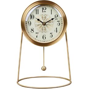 Desk Clock Pure Copper Living Room Modern Fashion Brass Silent Table Watch Home Decoration in Saudi Arabia
