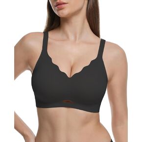 Vinfact صدفي المرأة اللاسلكية لا Underwire حمالات الصدر رفع داعم التي شيرت سلس مريح التغطية الكاملة Bralettes in Kuwait