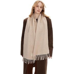 zero season Wool Blend Winter Scarf – Thick Warm Shawl Wrap for Women & Men, Solid Color Long Scarf for Cold Weather in Saudi Arabia
