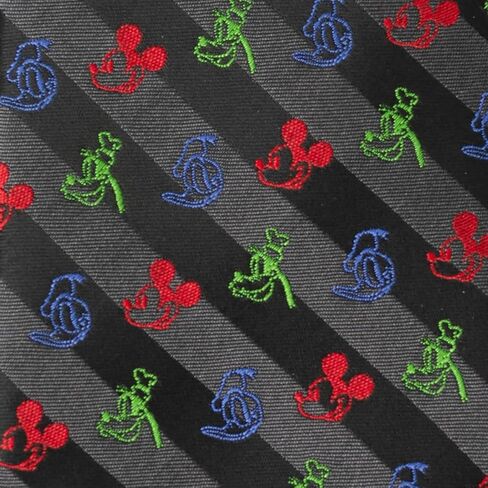 Cufflinks Inc. Mickey and Friends Multi Black Stripe Men's Tie in Saudi Arabia