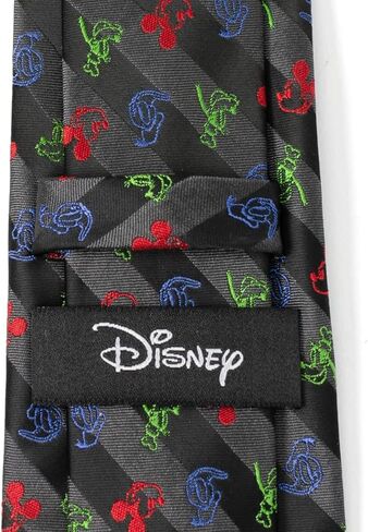 Cufflinks Inc. Mickey and Friends Multi Black Stripe Men's Tie in Saudi Arabia