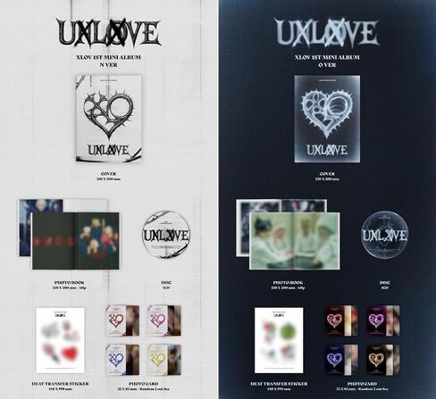 إصدار XLOV UXLXVE الأول من ألبوم الصور المصغر القياسي (O + N 2 Ver SET) in Kuwait
